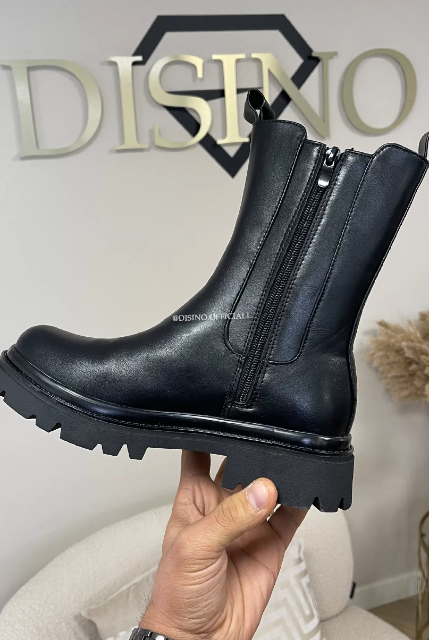 DISINO Black - 'Carmen V2 Boots' - Premium Quality Short Boots | Vrouw Boots