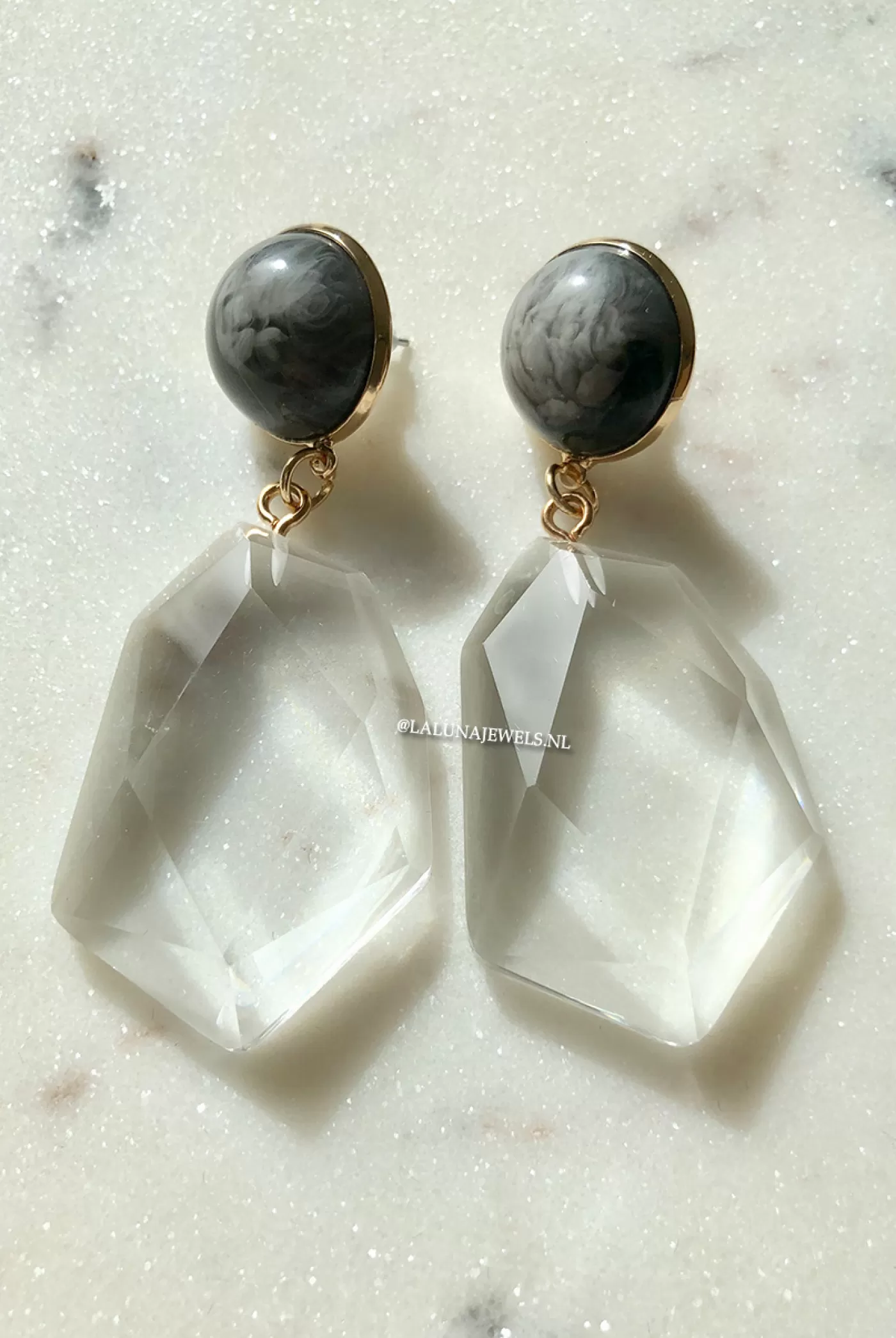 DISINO Black - Crystal Earrings | Vrouw Bags