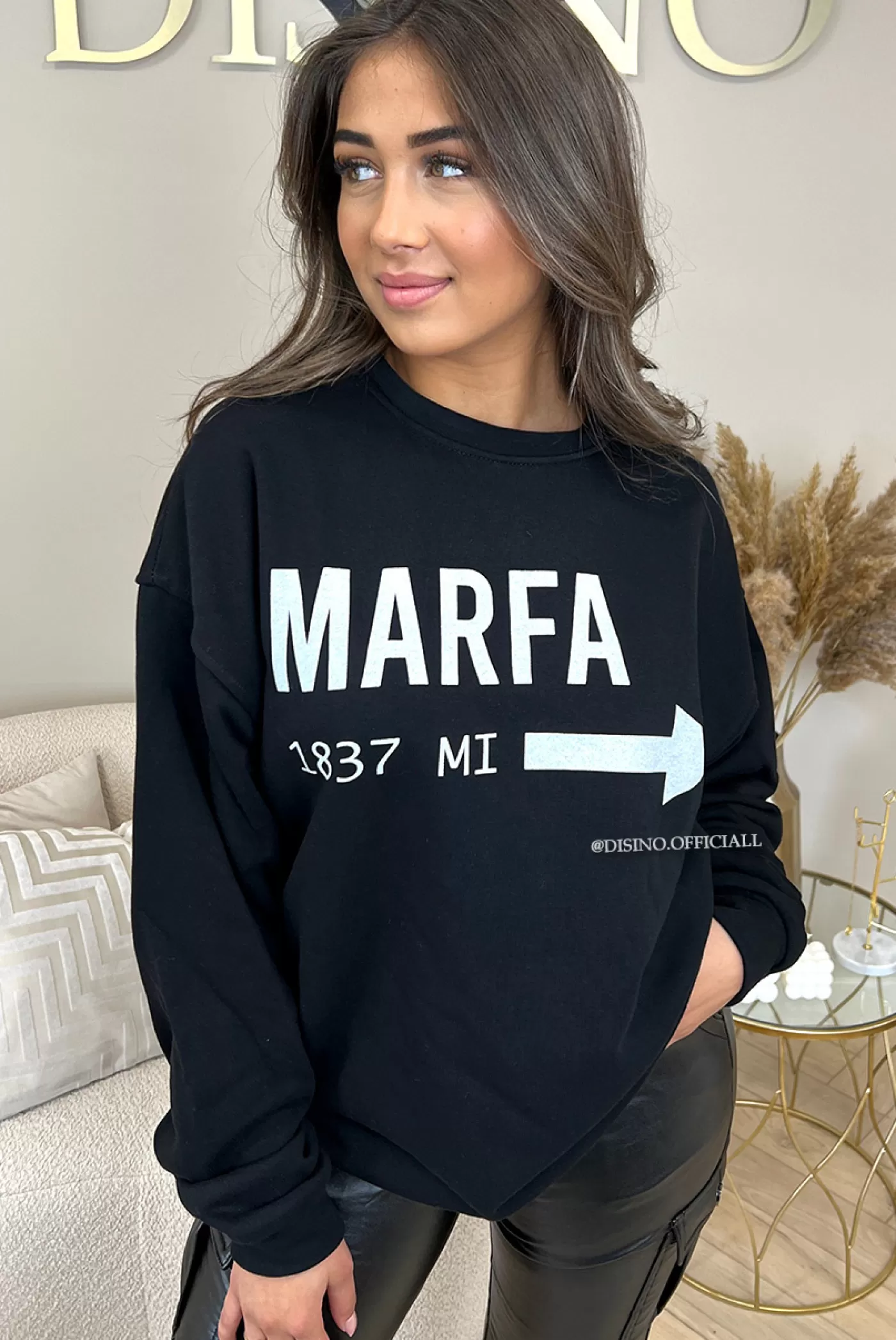 DISINO Black - 'Marfa' - Extra Oversized Premium Quality Sweater | Vrouw Two Piece Set & Loungewear