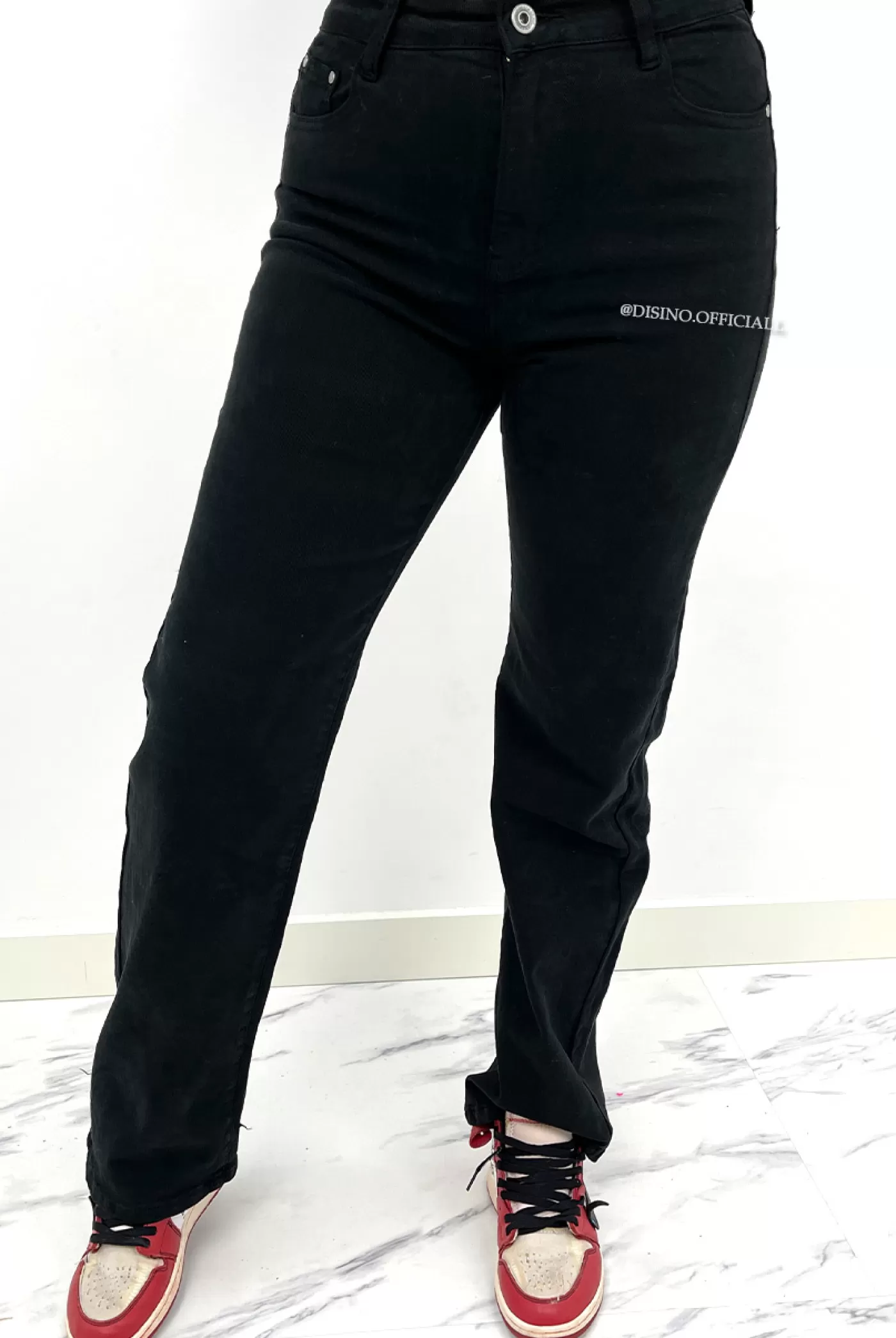 DISINO Black - 'Selena' - Super Stretch Straight Fit Jeans | Vrouw Jeans