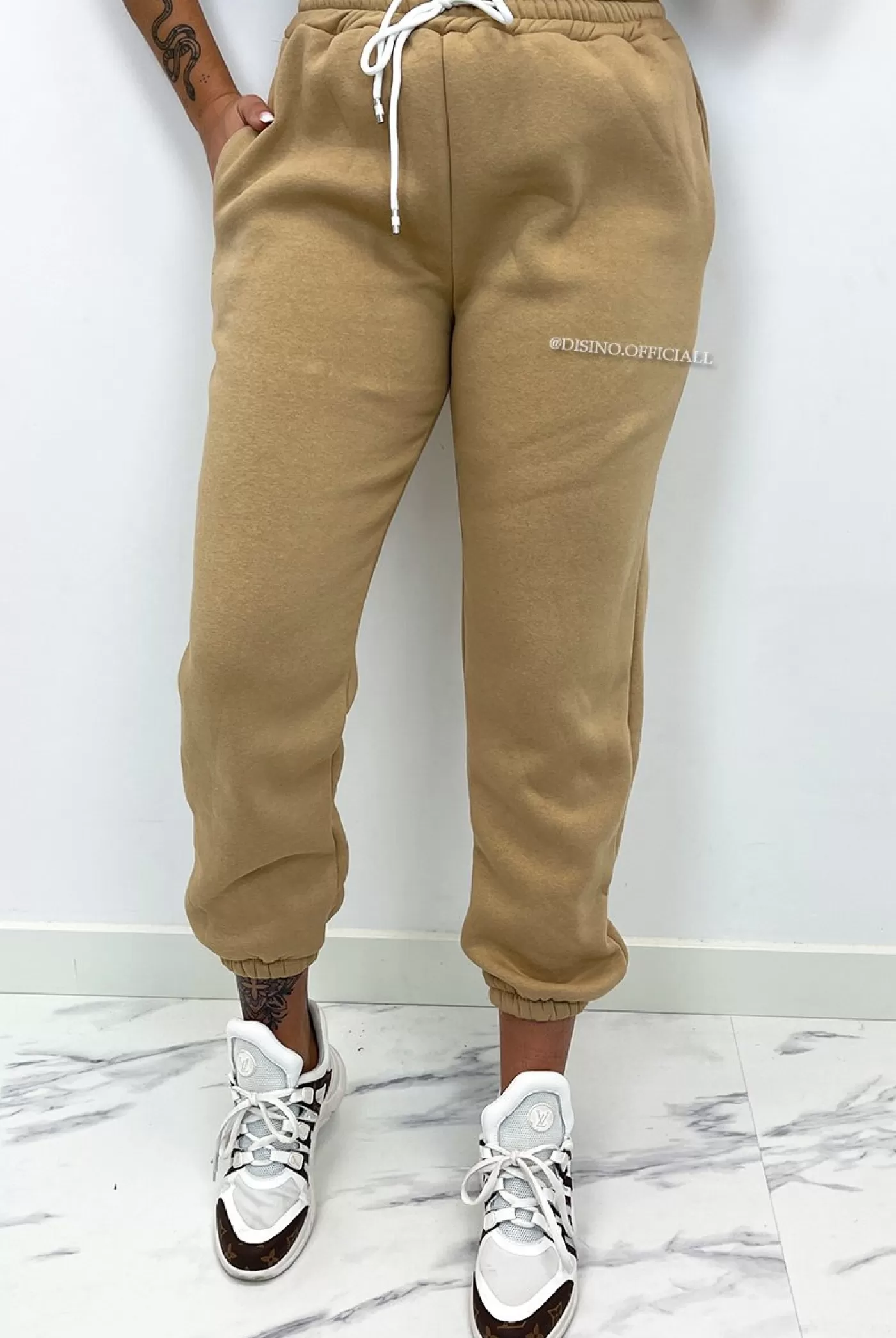 DISINO Camel - 'Carlyn' - Premium Quality Jogger | Vrouw Trousers & Pants