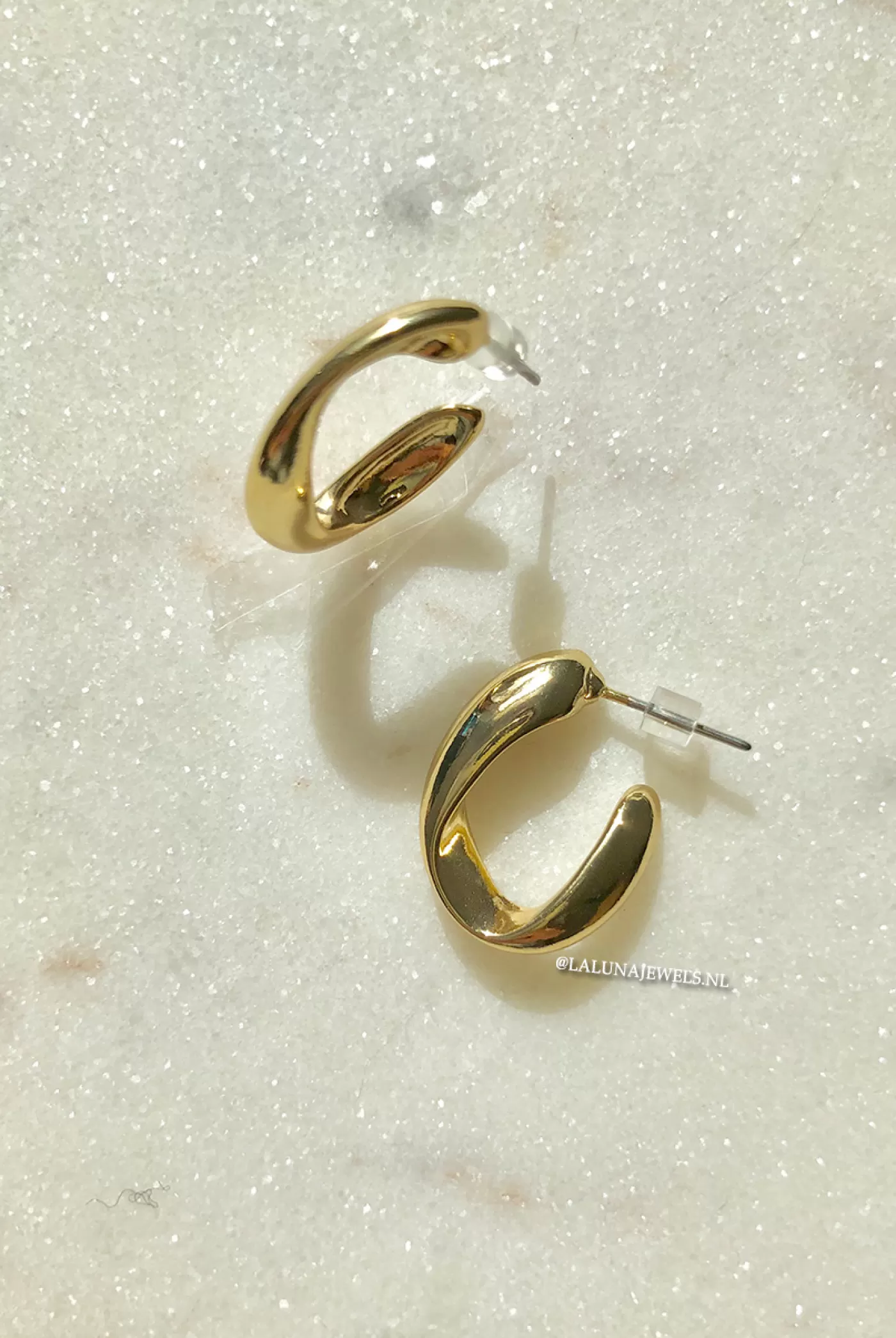 DISINO Gold - Little Oval Earrings | Vrouw Bags