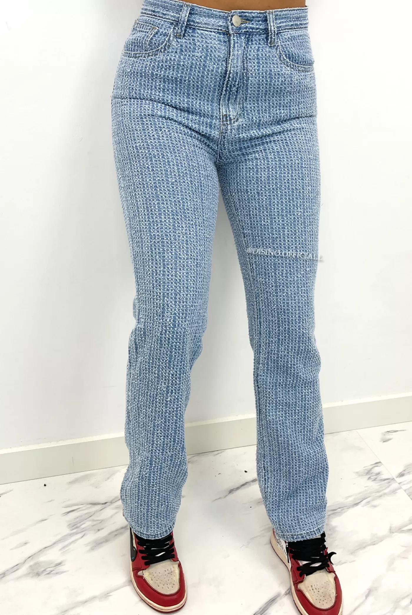 DISINO Light Blue - 'Whitney' - Inspired Designer Straight Fit Jeans - 1715 | Vrouw Jeans