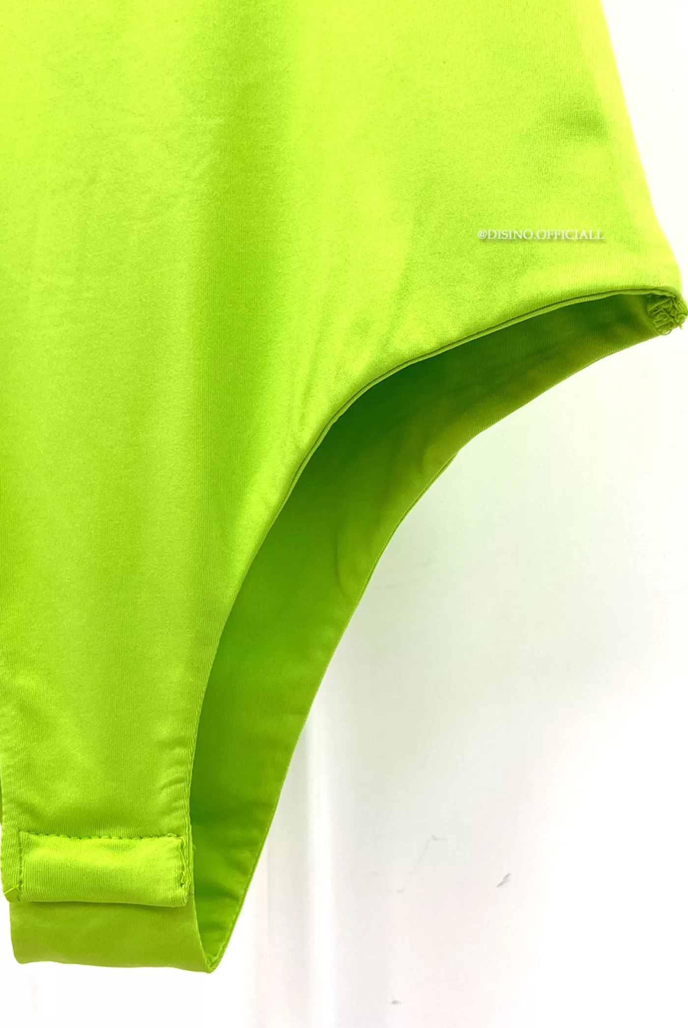 DISINO Lime Green - 'Kendall Racer Bodysuit' - 90'S Inspired Halter Bodysuit | Vrouw Bodysuits