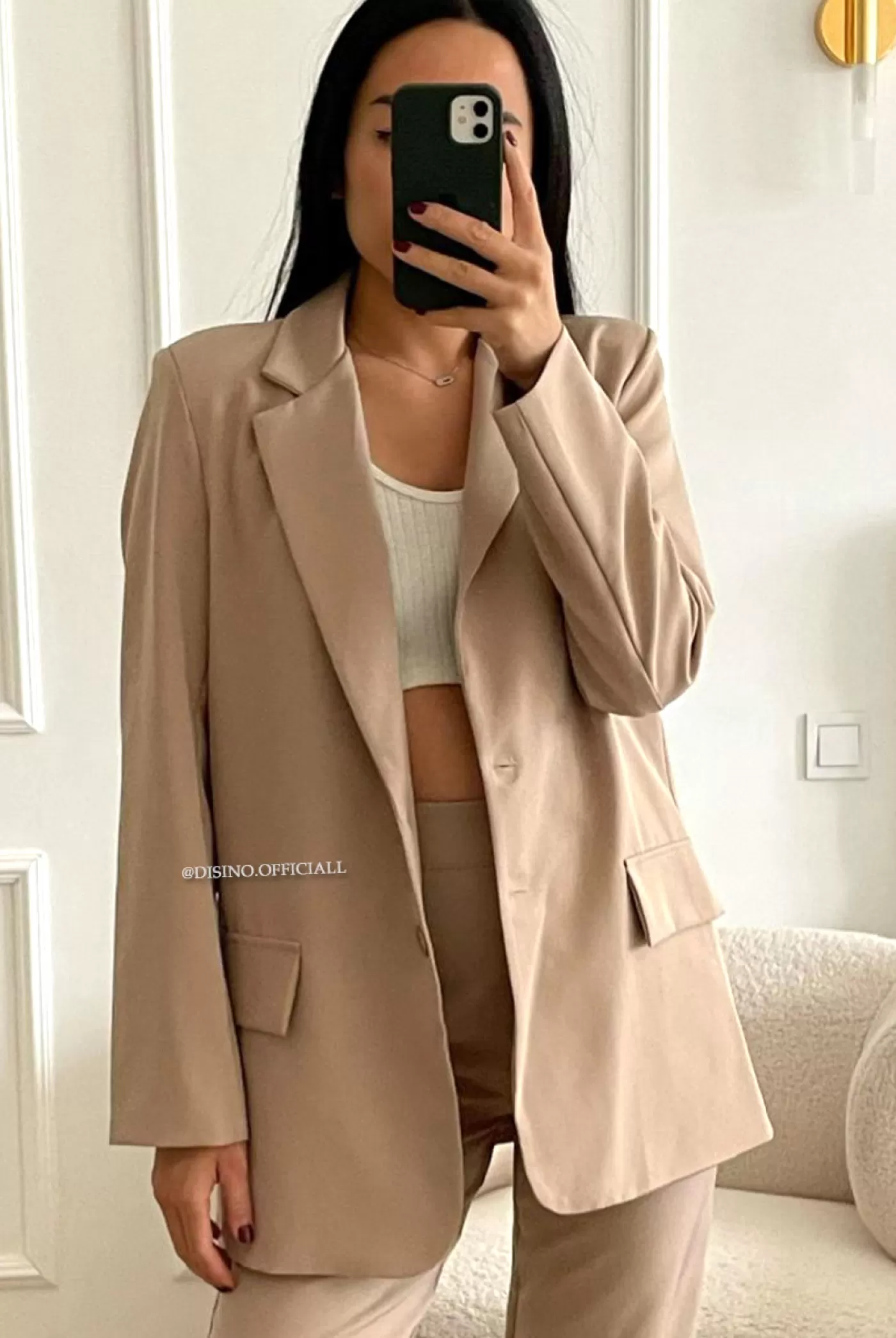 DISINO Nude - 'Liya Blazer' - Premium Quality Oversized Blazer | Vrouw Clothing