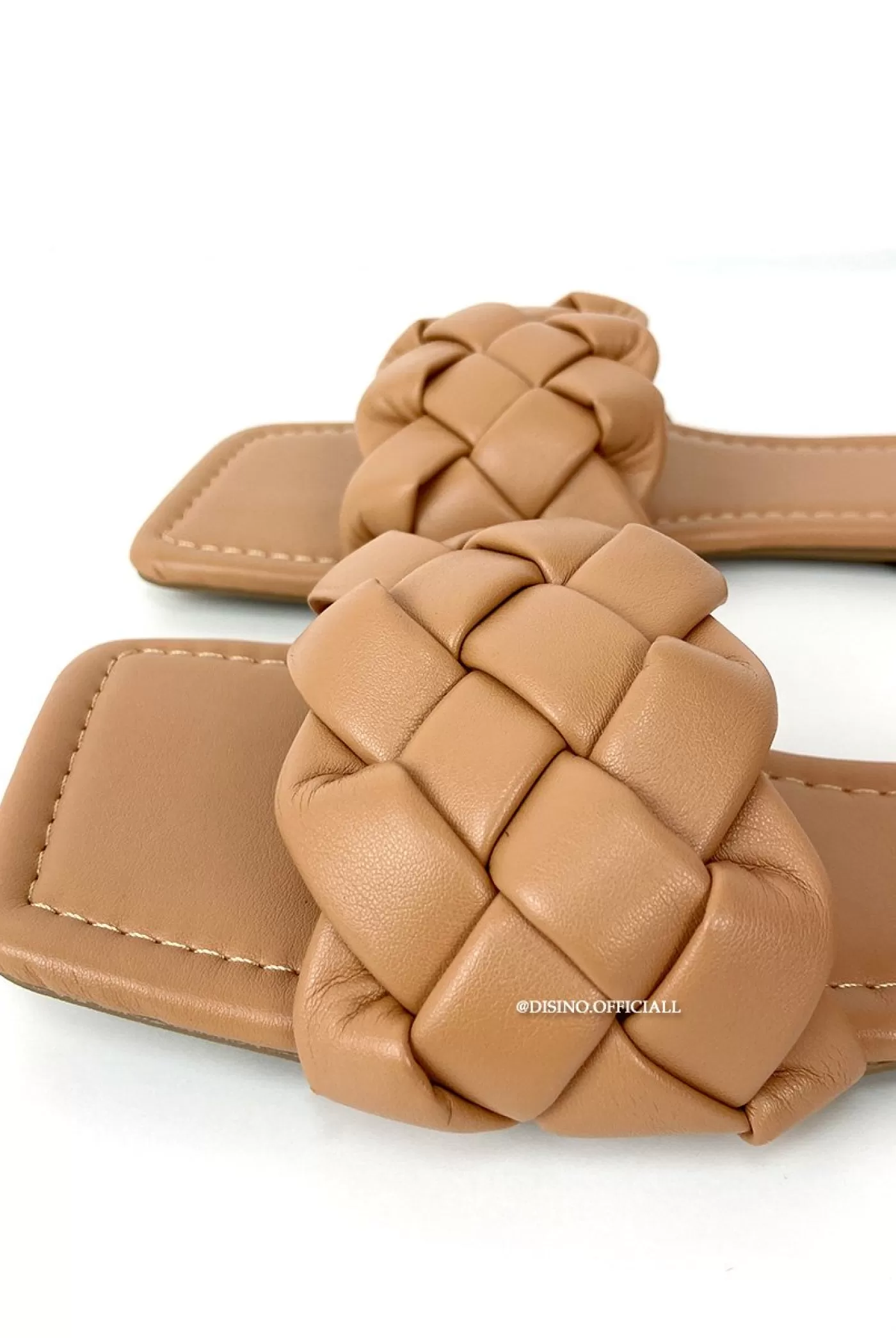 DISINO Nude - 'Mila Sliders' - Braided Slippers | Vrouw Sliders