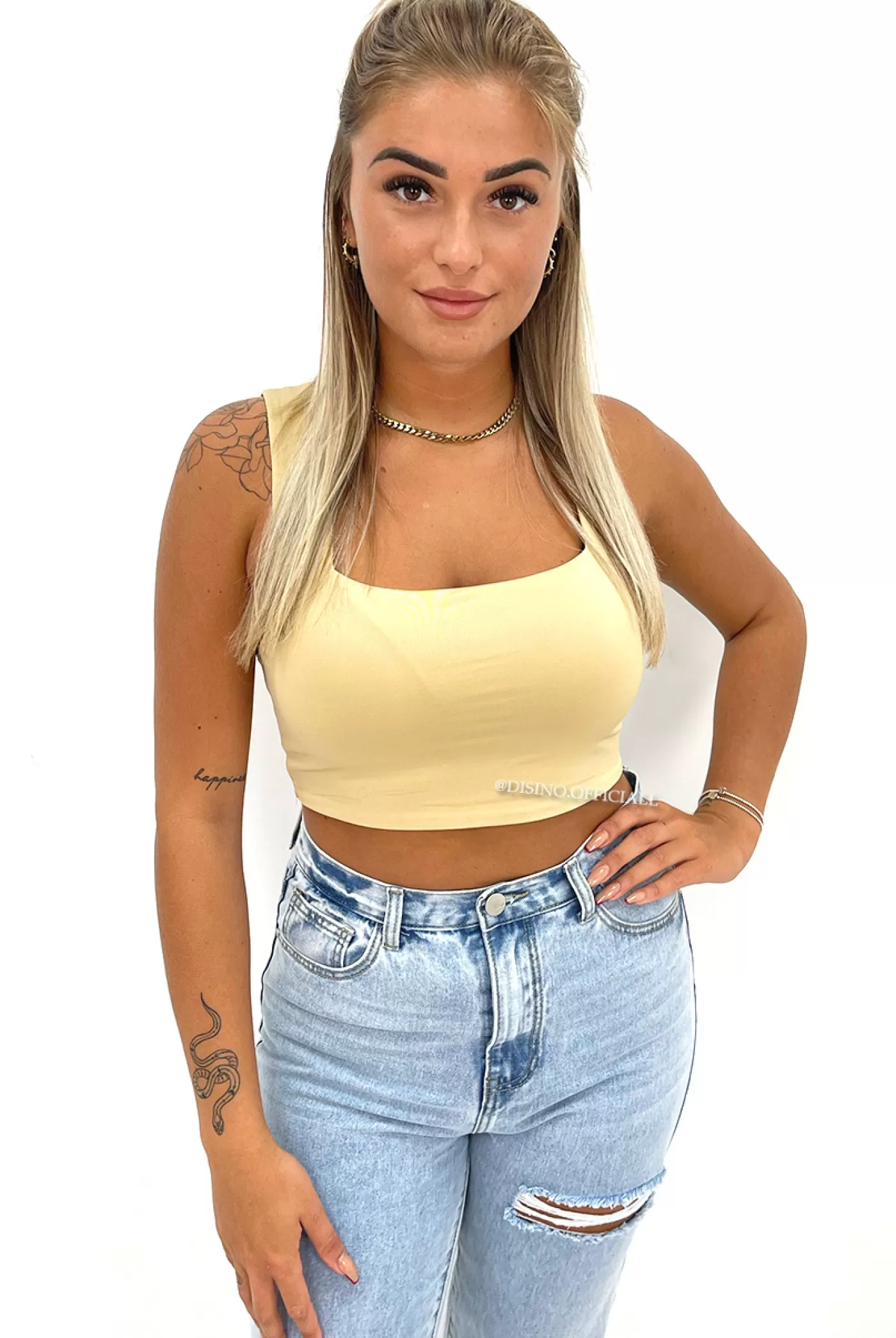 DISINO Nude - 'Nova Crop Top' - Perfect Fit Seamless Crop Top | Vrouw Tops