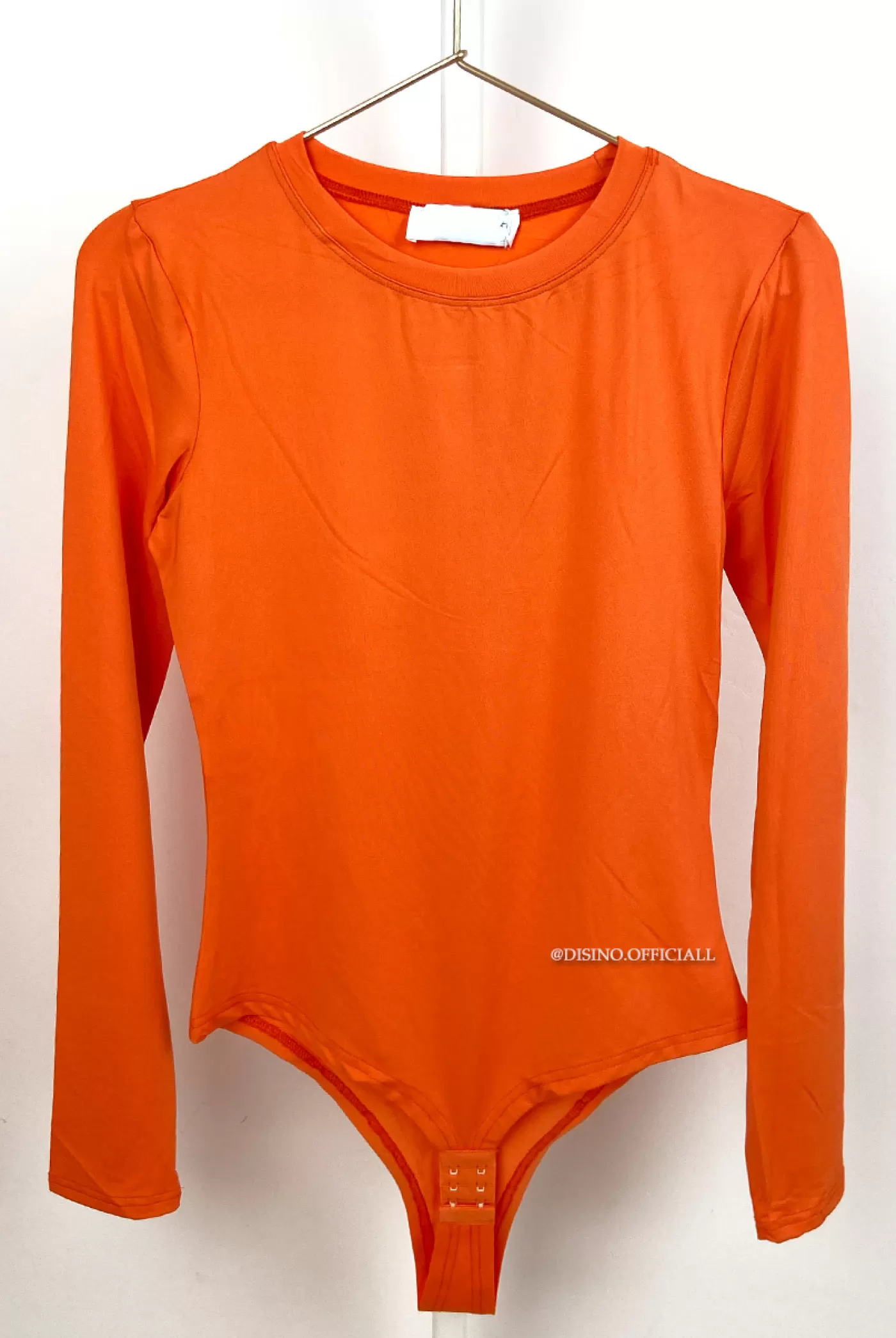 DISINO Orange - 'Kristel' - Round Neck Perfect Fit Bodysuit | Vrouw Bodysuits