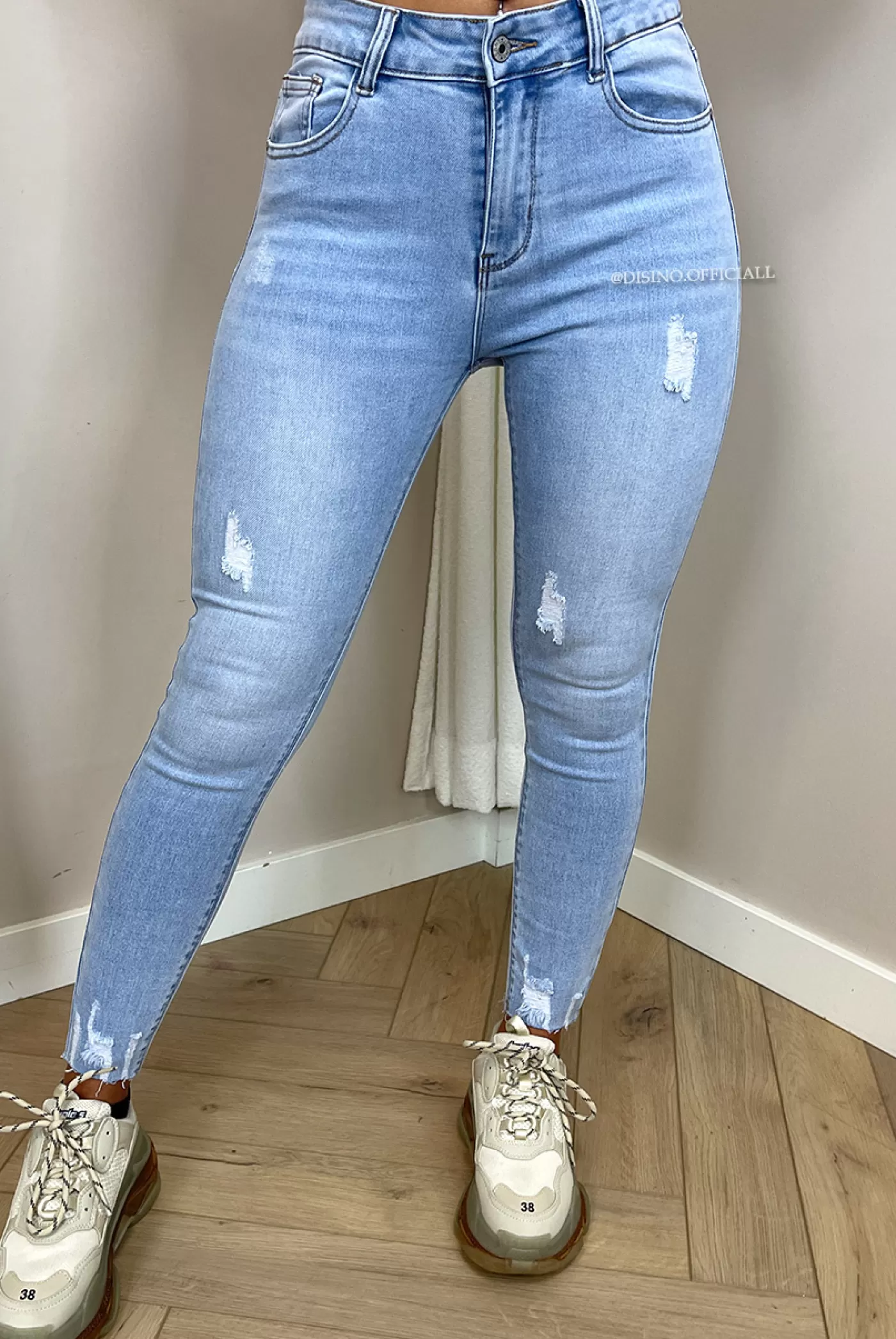 DISINO Redial - Light Blue - Perfect High Waist Skinny Jeans - 8267 | Vrouw Jeans