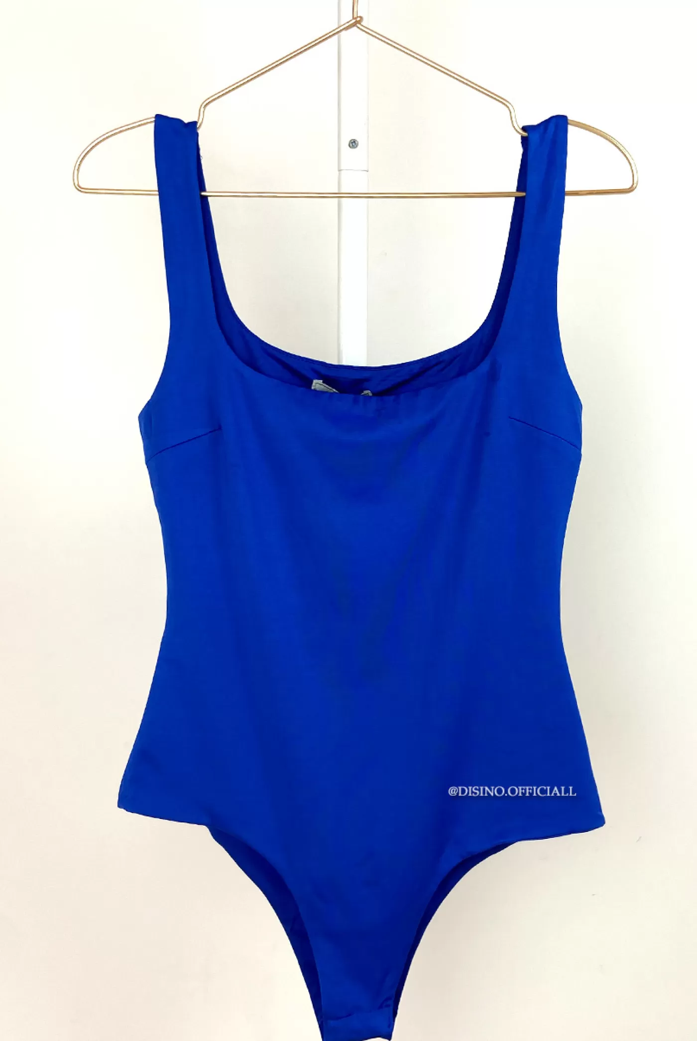 DISINO Royal Blue - 'Kendall Racer Bodysuit' - 90'S Inspired Halter Bodysuit | Vrouw Bodysuits