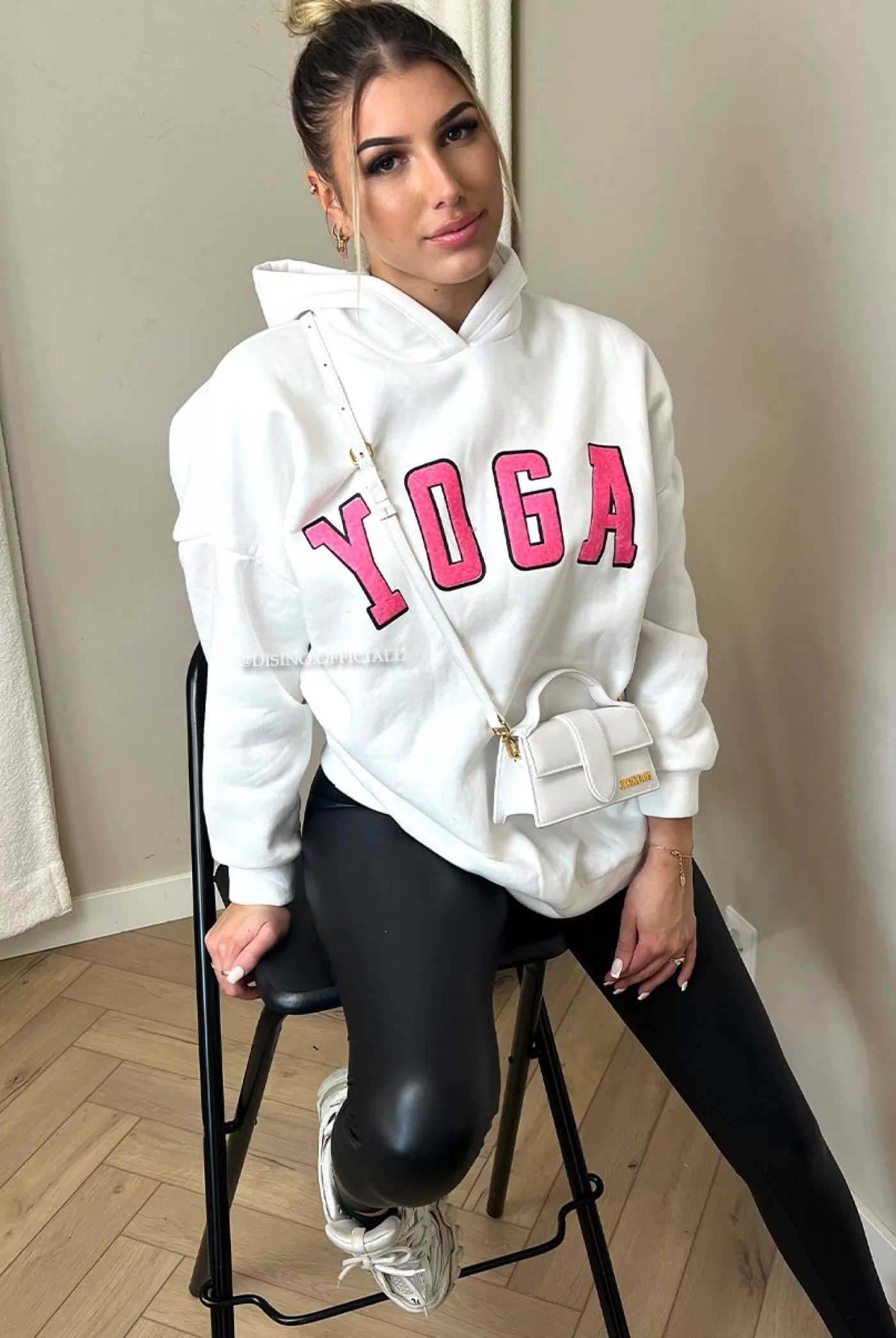 DISINO White - 'Yoga Hoodie' - Premium Quality Oversized Hoodie | Vrouw Two Piece Set & Loungewear