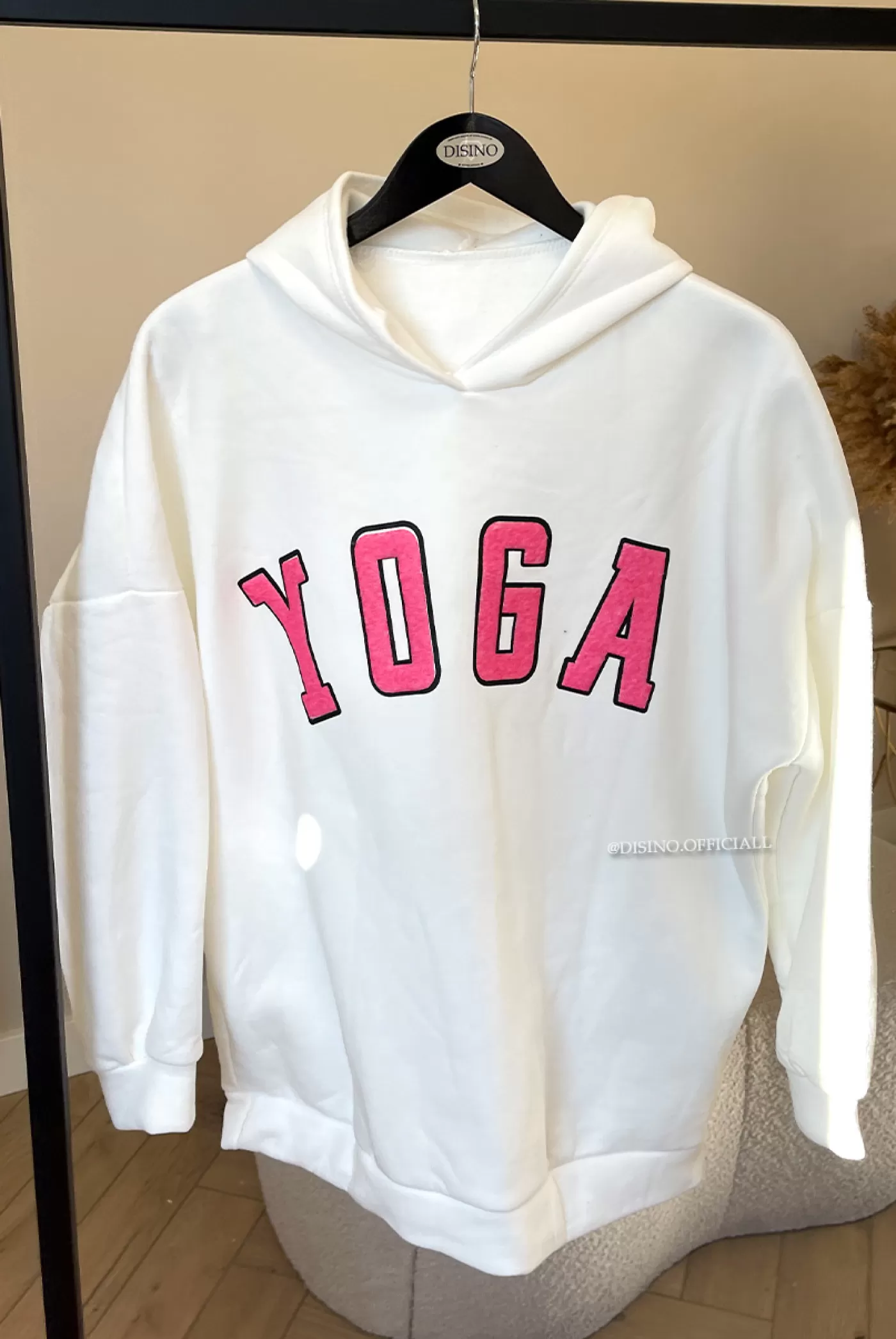 DISINO White - 'Yoga Hoodie' - Premium Quality Oversized Hoodie | Vrouw Two Piece Set & Loungewear