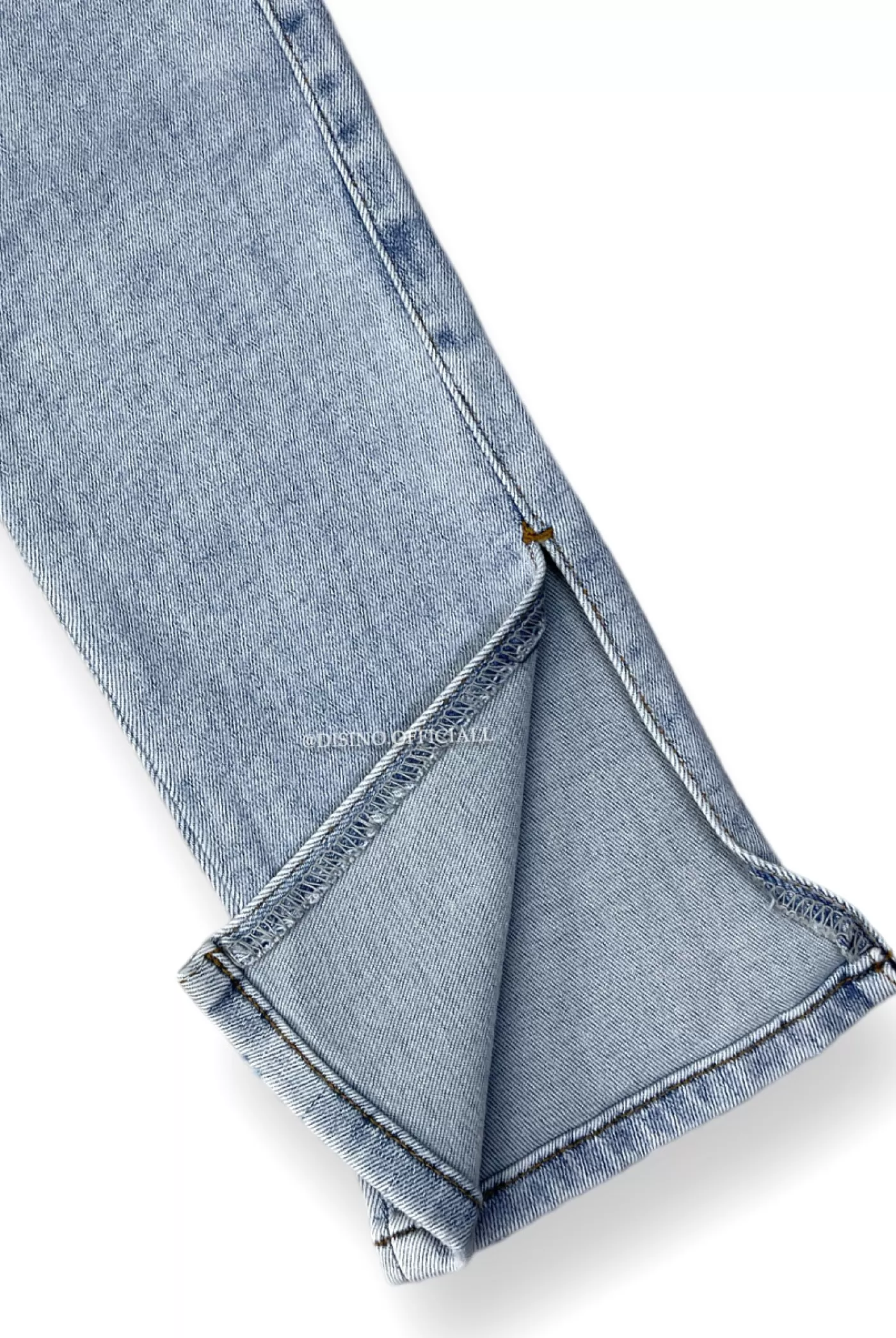 DISINO Whitewash Light Blue - '082' - Super Stretch High Waist Skinny Jeans Side Split - 082 | Vrouw Jeans